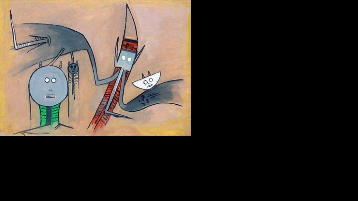 <cutline_leadin>‘Los ojos</cutline_leadin> abiertos’ de Wifredo Lam. Cernuda Arte.