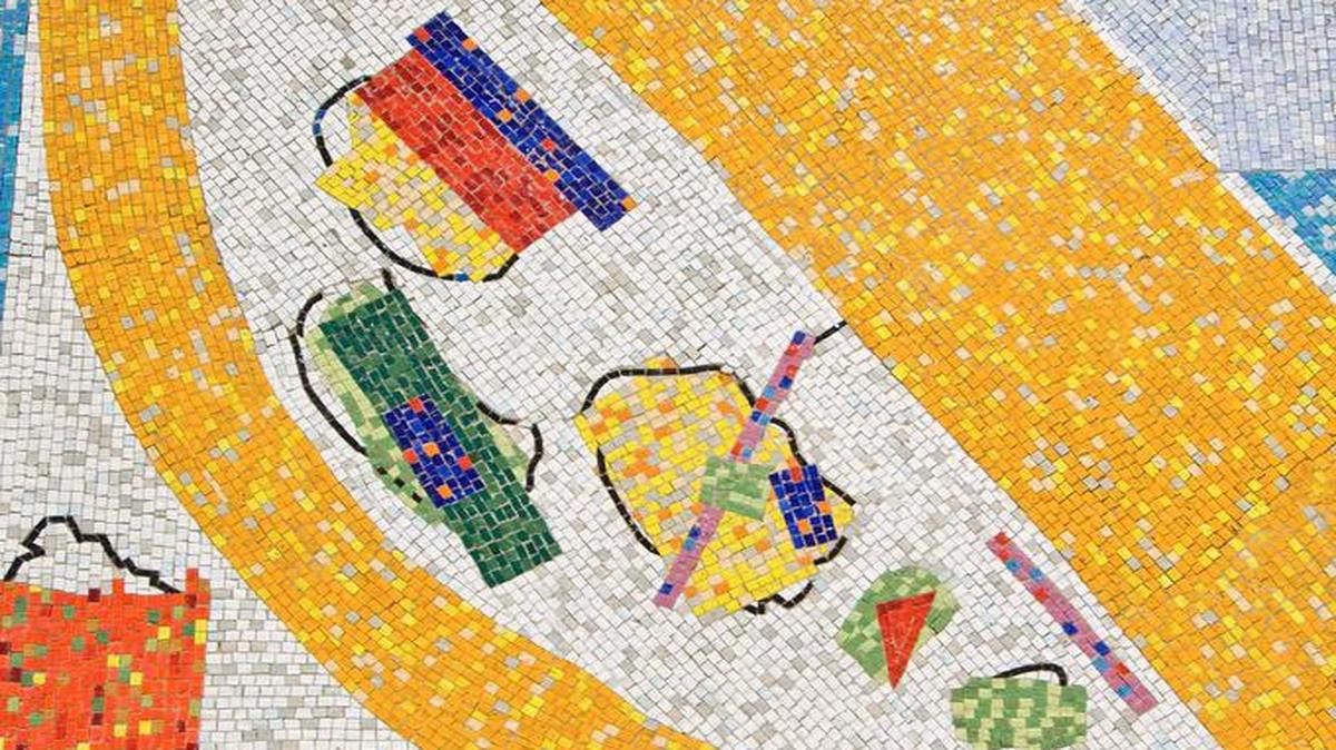 
Un mural de Hans Hofmann.
