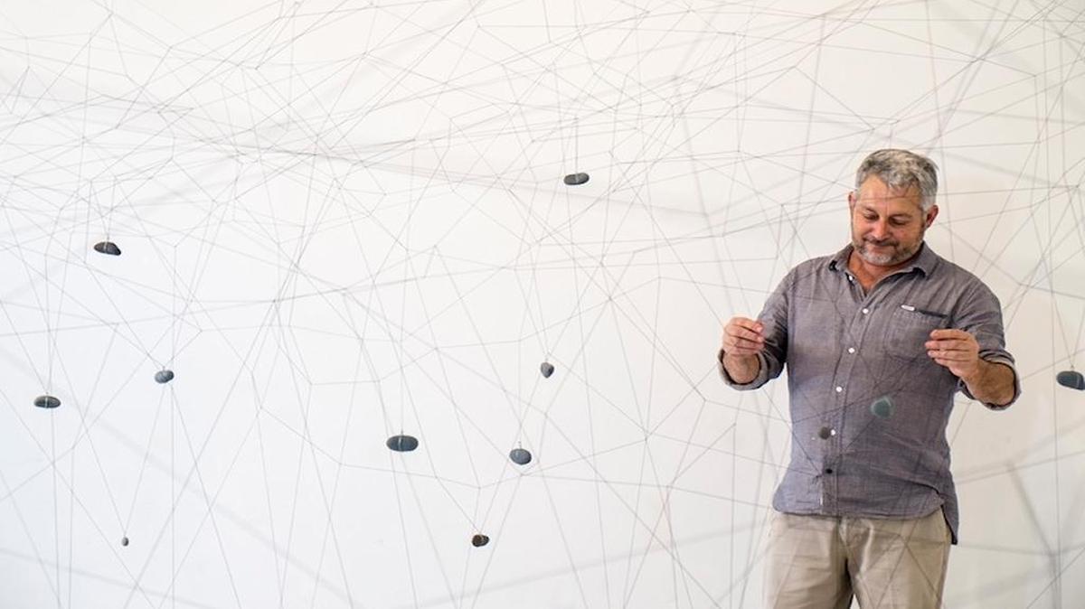 El artista cubano Gustavo Pérez-Monzón en CIFO.