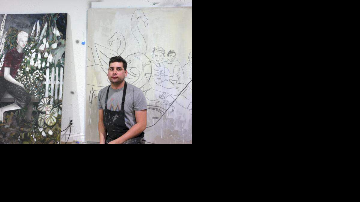 
Hernan Bas en su estudio. 
