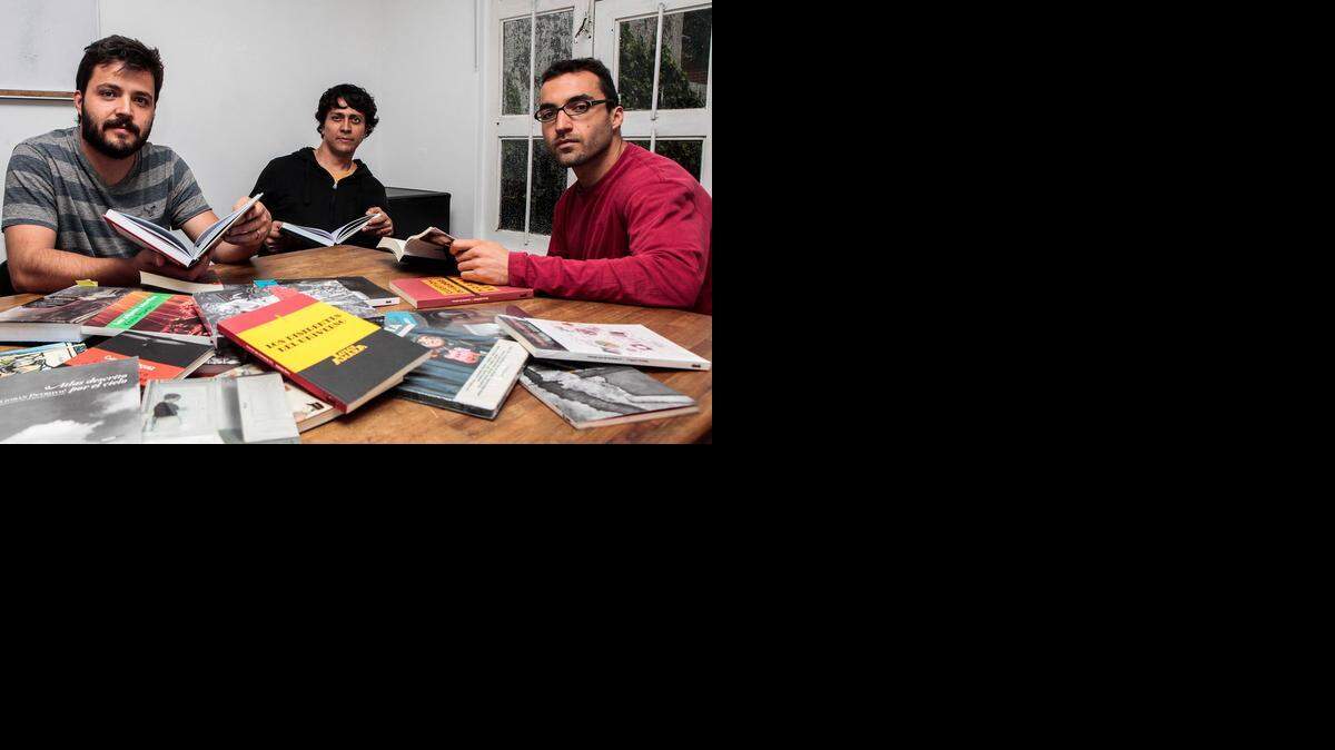 
Diego Rabasa, Felipe Rosete y Eduardo Rabasa, del consejo editorial de Sexto Piso. 
