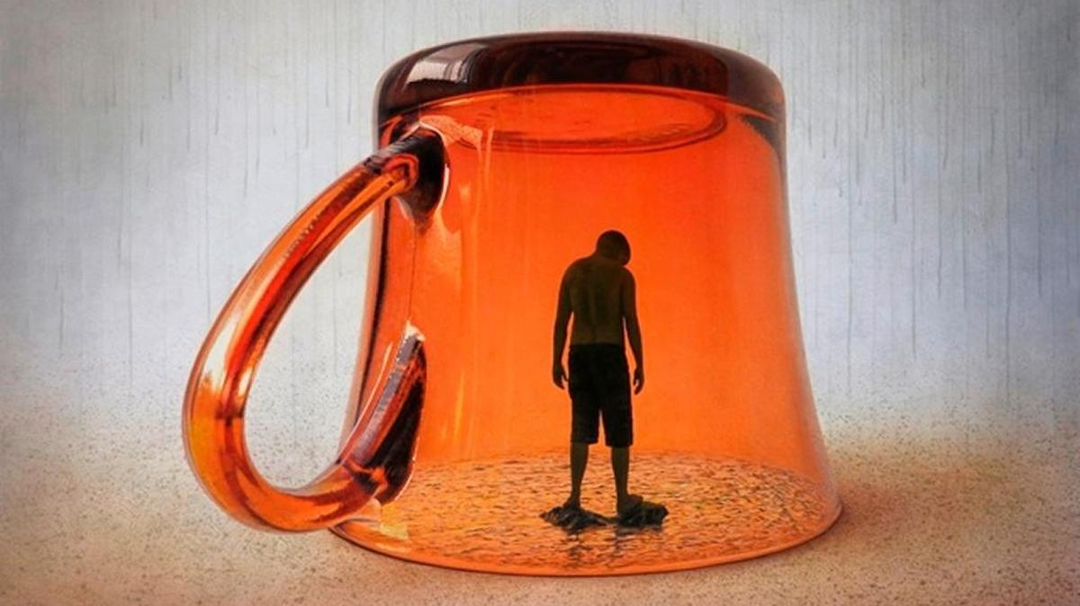 Café cubano. 2016. Acrílico sobre lienzo. Serie: ‘Dichoso el hombre que soporta la prueba...’. Alan Manuel González.