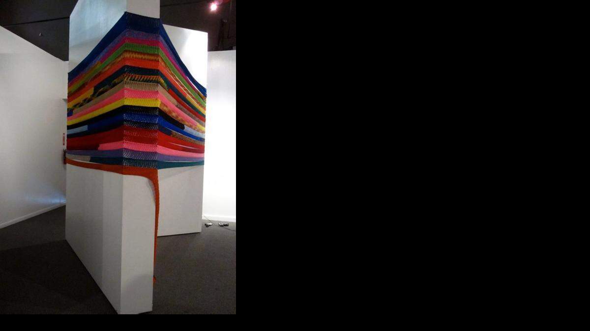 
Parte del proyecto ‘90 Miles’, en La Universidad del Sagrado Corazón, en Santurce, Puerto Rico.
