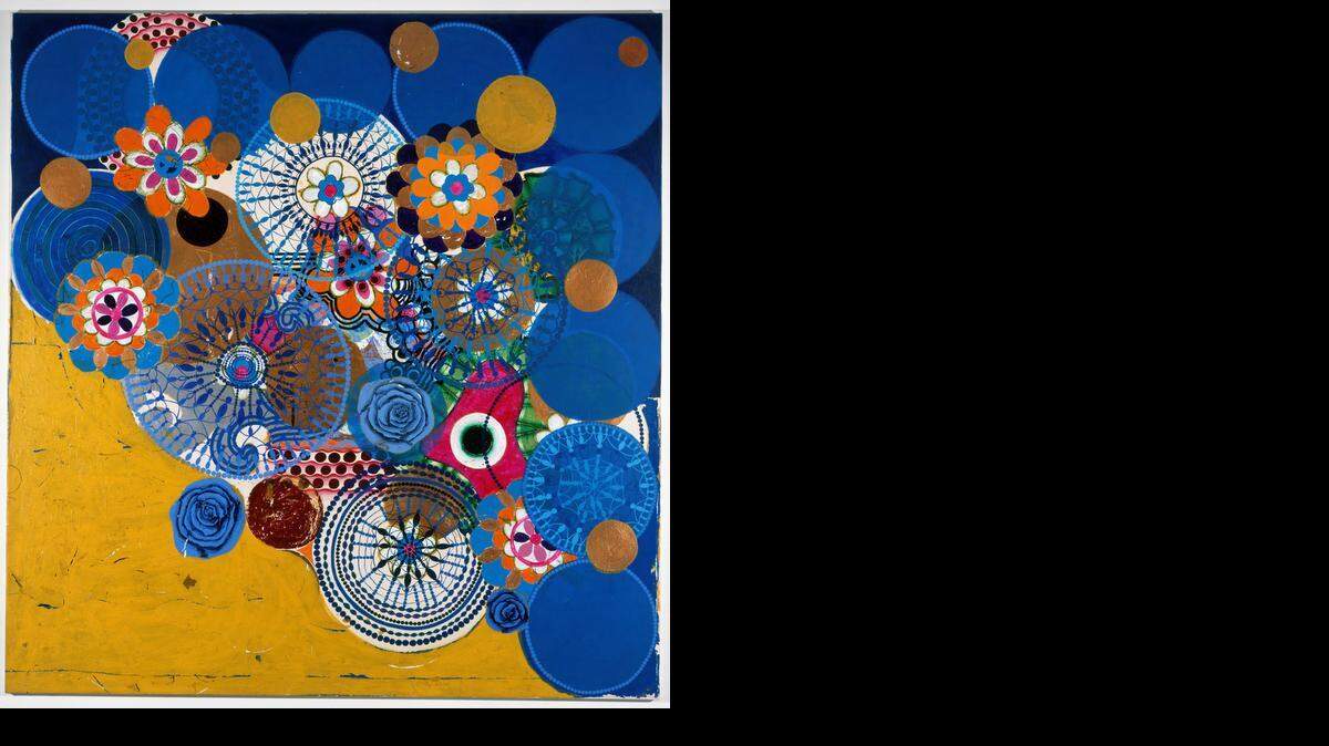 
‘Chora, menino’, acrílico sobre tela de Beatriz Milhazes, de la colección de Patricia Cisneros.
