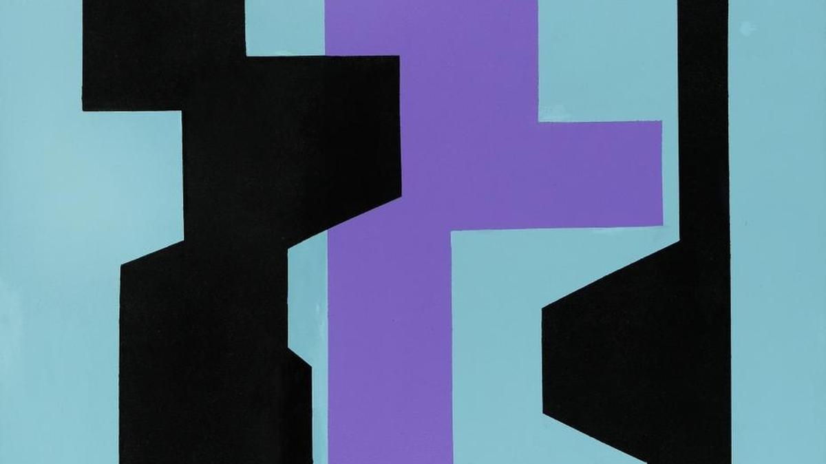 ‘Untitled VII’, 2013, acrílico sobre lienzo de Salvador Corratgé, 47 x 36 pulgadas.