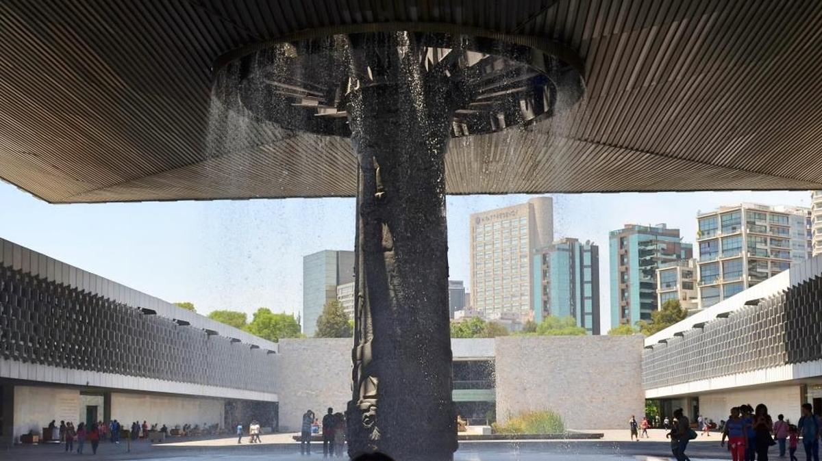 Exterior del Museo Nacional de Antropología de Ciudad de México.