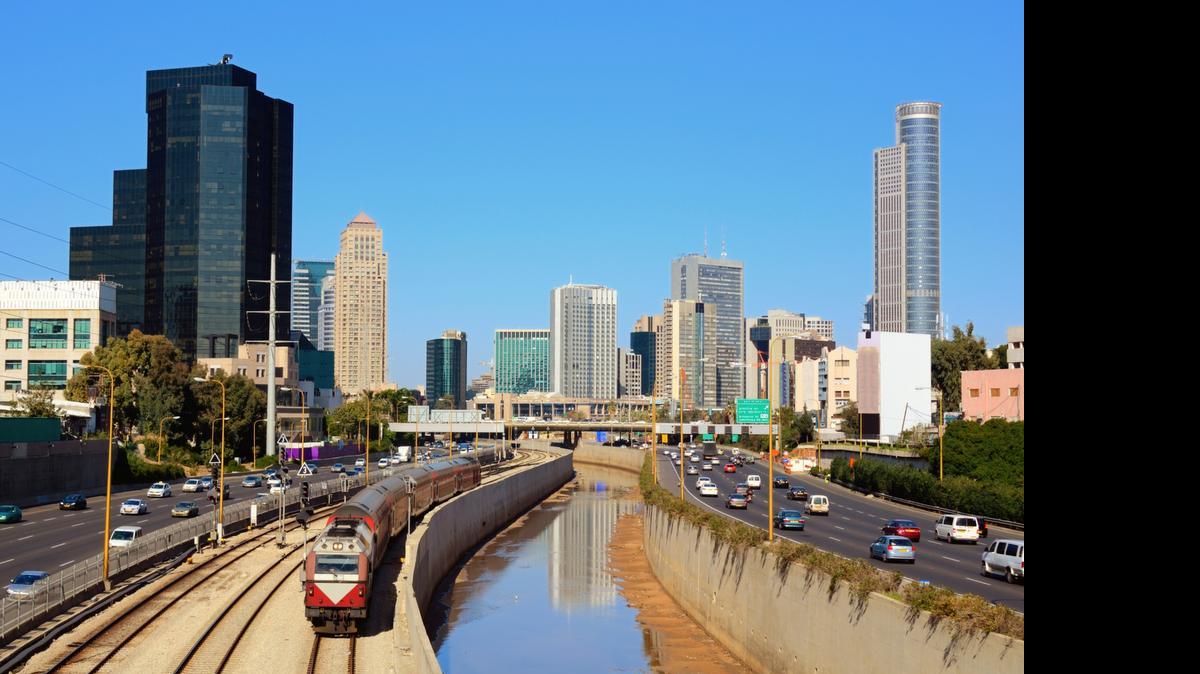 
Perfil de los edificios de Tel Aviv. 
