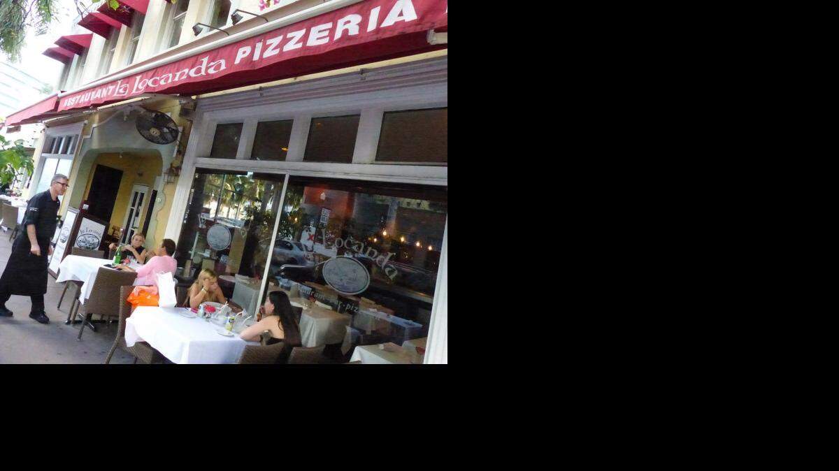 
Vista exterior del restaurante La Locanda en Miami Beach. 
