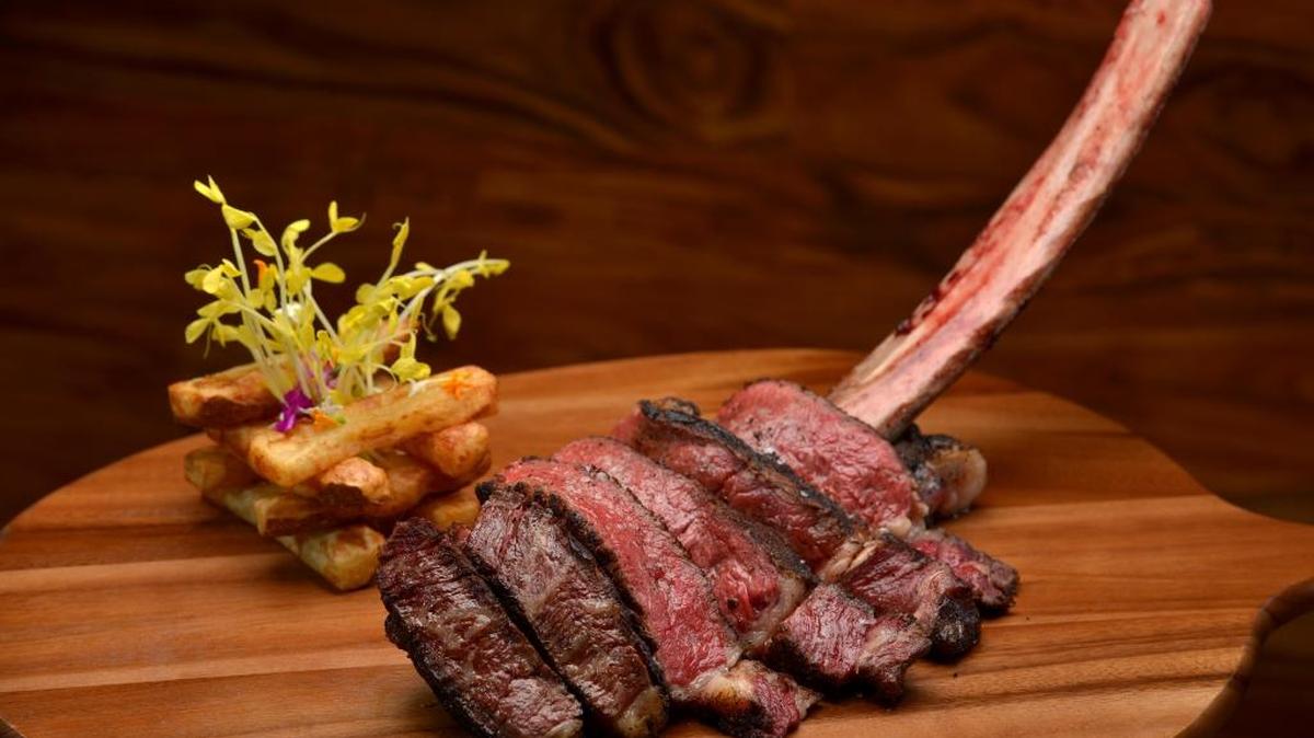 
Dry Aged Prime Tomahawk.
