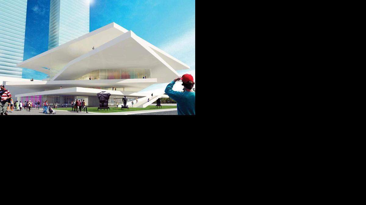 
Conceptualización del Museo de Arte Latinoamericano de Gary Nader del arquitecto Fernando Romero, sobre el cual Nader anunció sus planes esta semana.
