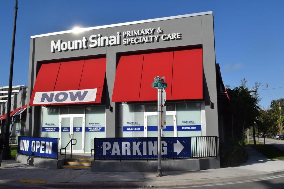Oficina de cuidados primarios de Mount Sinai Miami Shores en Biscayne Boulevard.