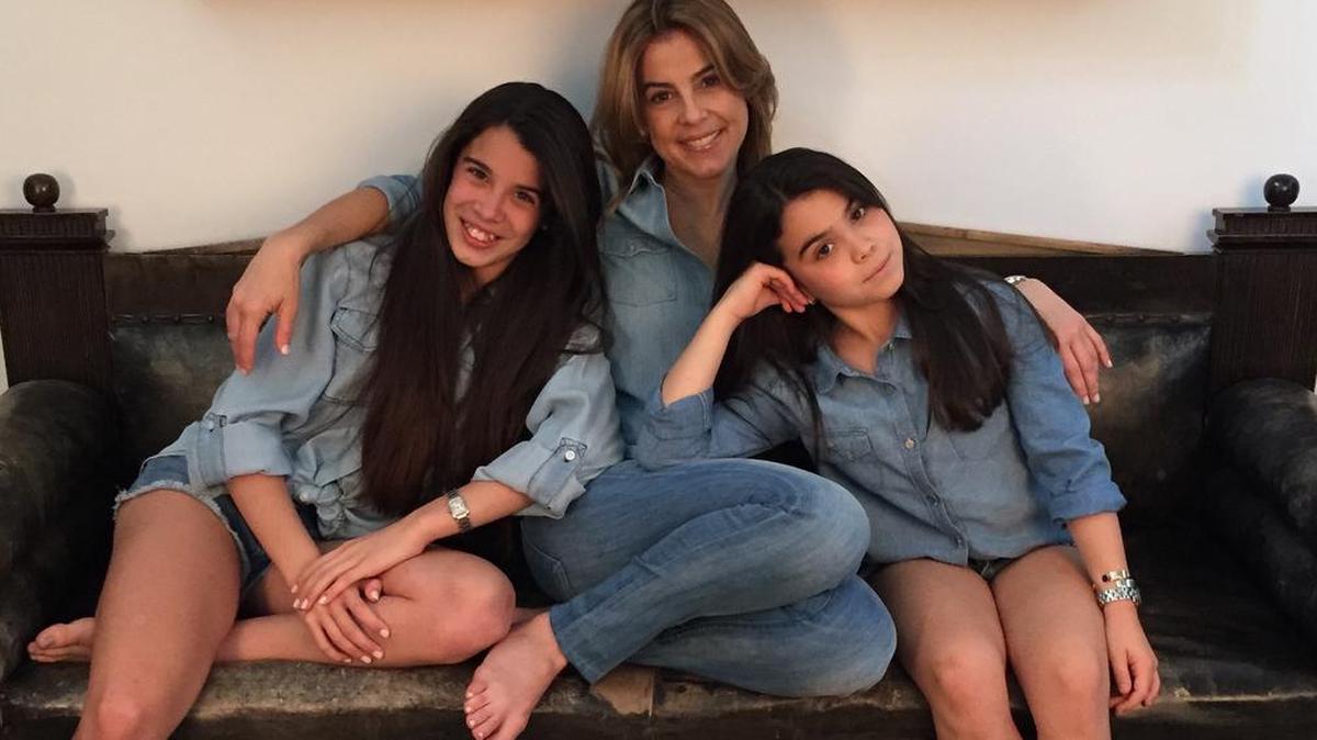 De izq. a dcha.: Natalia, Uchi y Tatiana Botero. Tatiana fue diagnosticada con diabetes tipo 1 cuando tenía 7 años.