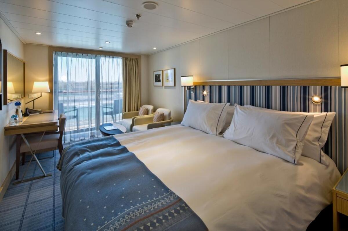 Más de la mitad de los camarotes del Viking Sun cuentan con balcón y son deluxe.