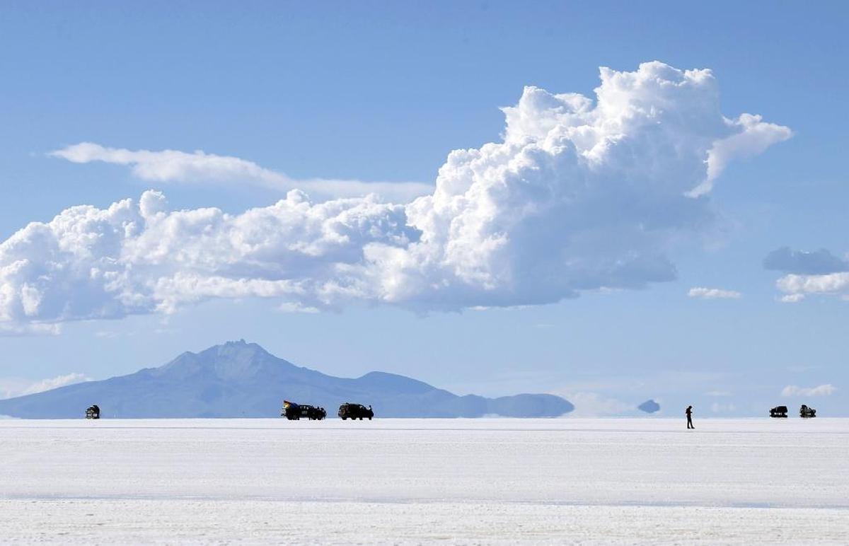 Vista del salar de Uyuni en Bolivia.