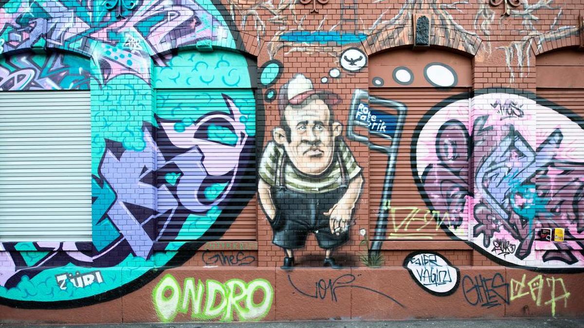 Graffiti en el oeste de Zurich.