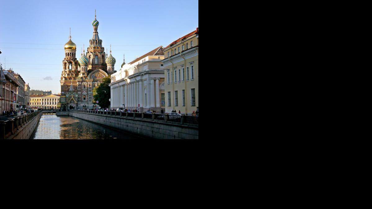 
La Iglesia del Salvador, 
a orillas del canal Griboyedov.
