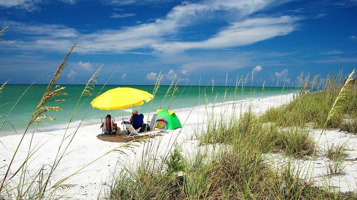 Una de las playas de Sanibel y Captiva.