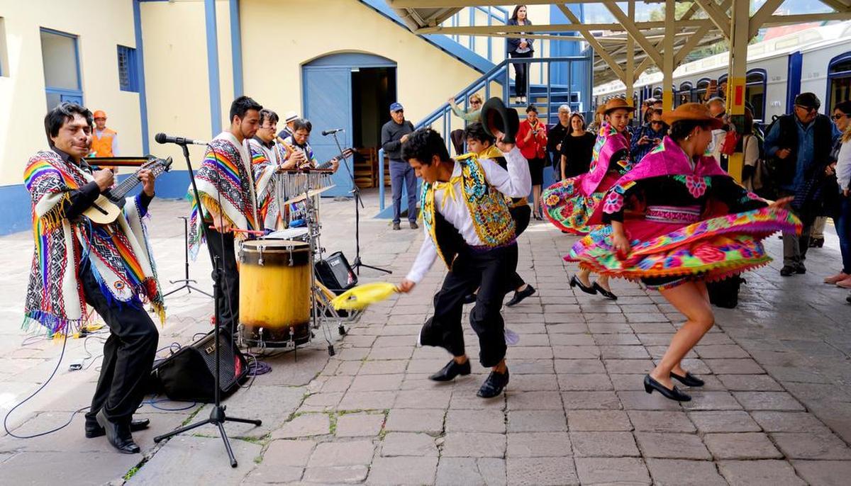 Recepción para los invitados del Andean Explorer.