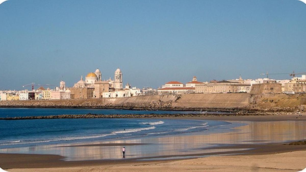 Playa en Cadiz, España.