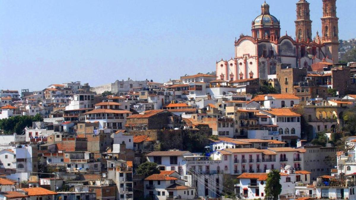 Un aspecto de la ciudad colonial de Taxco en el estado mexicano de Guerrero.
