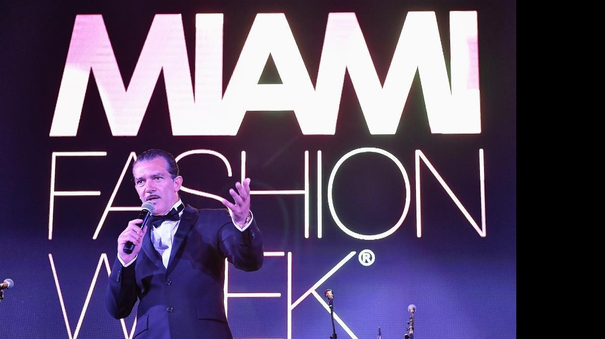 Antonio Banderas, at the Miami Fashion Week gala.