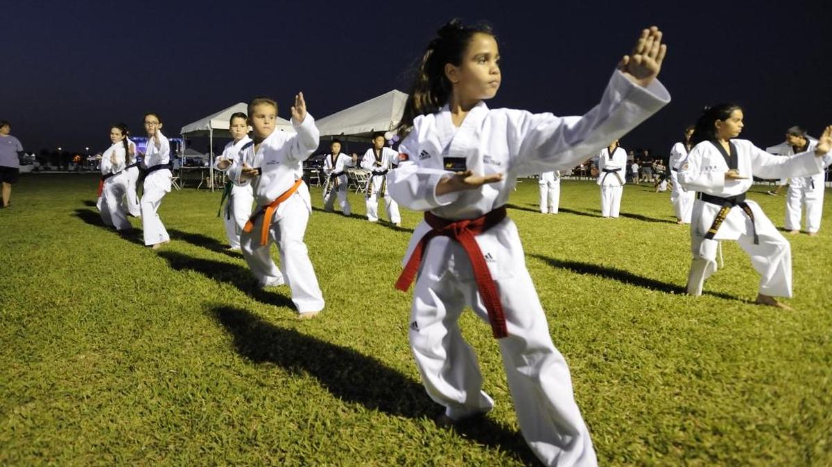 Sería conveniente que tu hijo asistiera a clases de tae kwon do, pues en estas clases le ayudan a aprender cómo defenderse sin recurrir a la violencia..