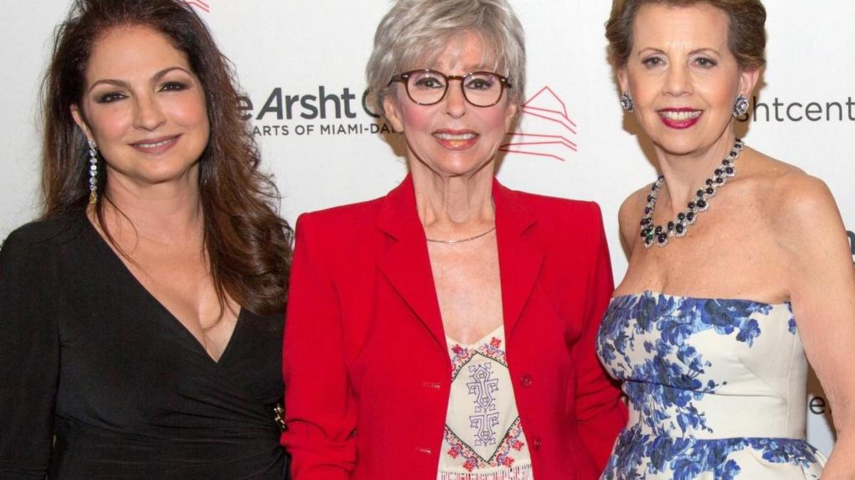 Gloria Estefan, Rita Moreno y Adrienne Arsht.
