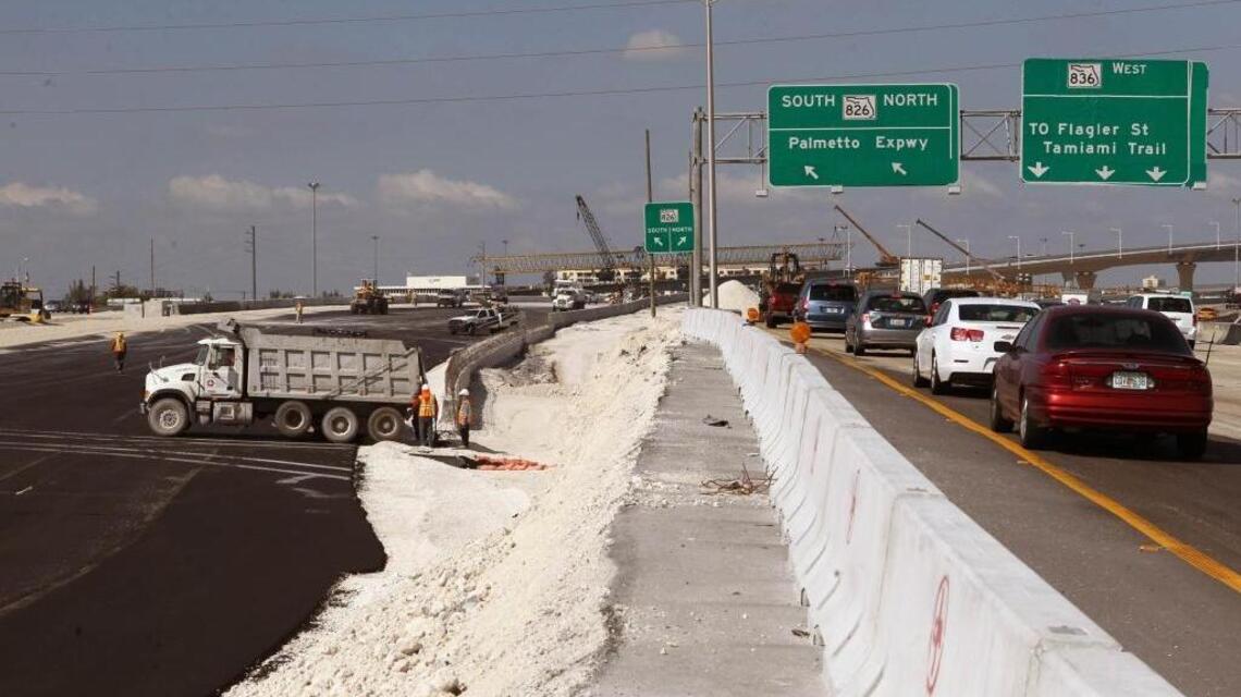 Cierran autopistas a medianoche en Miami sin previo aviso